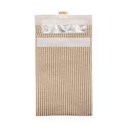 Portabocadillos Koala Eco Friendly Beige Textil 26 x 17,5 cm A rayas (12 Unidades)