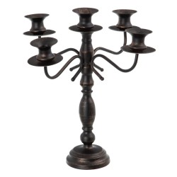 Candelabro Negro Metal 42 x...