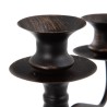 Candelabro Negro Metal 42 x 42 x 42 cm