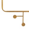 Espejo de pared 76 x 6 x 104 cm Dorado Metal