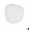 Plato Hondo Bidasoa Fosil Blanco Ceru00e1mica Cuadrado 21,9 x 21,7 x 4,8 cm (6 Unidades)