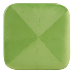 Puff Tejido Sintético Madera 40 x 40 x 40 cm Verde