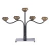 Candelabro 41 x 12 x 30,5 cm Negro Dorado Metal