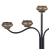 Candelabro 41 x 12 x 30,5 cm Negro Dorado Metal