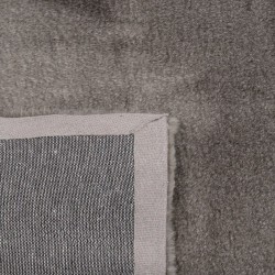 Alfombra 80 x 150 cm Gris Poliéster