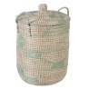 Juego de Cestos Natural Gris Fibra natural 38 x 38 x 58 cm (2 Piezas)