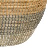 Juego de Cestos 38 x 38 x 50 cm Natural Gris Fibra natural (2 Piezas)