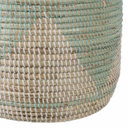 Juego de Cestos 38 x 38 x 50 cm Natural Gris Fibra natural (2 Piezas)