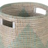 Juego de Cestos 38 x 38 x 50 cm Natural Gris Fibra natural (2 Piezas)