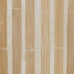 Portavelas Beige Bambú Madera MDF 10,5 x 10,5 x 21 cm