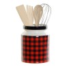 Bote para Utensilios de Cocina DKD Home Decor Negro Multicolor 1 L 11,5 x 11,5 x 26 cm