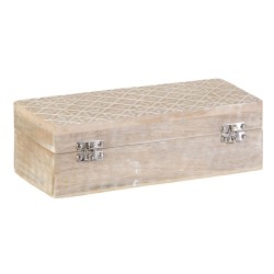 Caja Decorativa 26,6 x 11 x 8,5 cm Madera de mango (2 Unidades)