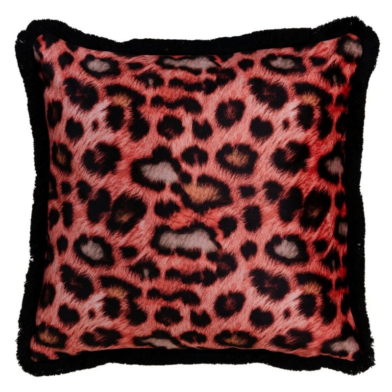 Cojín Naranja Leopardo 45 x 45 cm