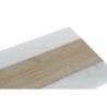 Tabla de cortar DKD Home Decor Blanco Natural Bambu00fa Mu00e1rmol Plu00e1stico Rectangular 38 x 18 x 1 cm