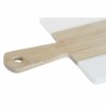 Tabla de cortar DKD Home Decor Blanco Natural Bambu00fa Mu00e1rmol Plu00e1stico Rectangular 38 x 18 x 1 cm