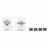 Set de Vasos DKD Home Decor Transparente Gris oscuro Cristal Piedra Plu00e1stico 6 Piezas 320 ml