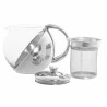 Tetera DKD Home Decor Plateado Acero Inoxidable Cristal Plu00e1stico 500 ml 14 x 11 x 12 cm