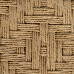 Banqueta Madera 40 x 40 x 40 cm Fibra natural