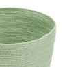 Cesta Multiusos 3 Piezas 28 x 28 x 36 cm Cuerda Verde Claro