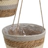 Juego de Cestos Natural Gris Fibra natural 20 x 20 x 27 cm (3 Piezas)