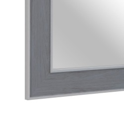 Espejo de pared 66 x 2 x 86 cm Gris Madera Blanco