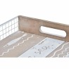 Bandeja de Aperitivos DKD Home Decor Marru00f3n Madera Mediterru00e1neo Peces 39 x 23 x 5 cm