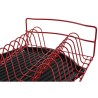 Escurridor para Fregadero DKD Home Decor Negro Rojo Metal Polipropileno 47,5 x 26,5 x 11 cm