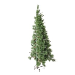 Árbol de Navidad Verde PVC Metal Polietileno Plástico 150 cm