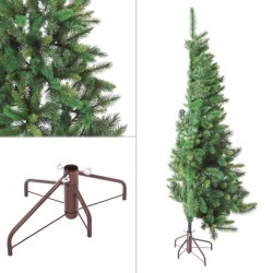 Árbol de Navidad Verde PVC Metal Polietileno 180 cm