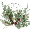 Colgador para Puertas Navidad Verde Natural Metal Plástico 51 cm