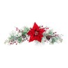 Adorno Navideño Rojo Multicolor Plástico Tejido Piñas 60 cm