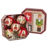 Bolas de Navidad Multicolor Papel Polyfoam Cascanueces 7,5 x 7,5 x 7,5 cm (5 Unidades)