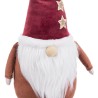 Adorno Navideño Blanco Rojo Arena Tejido Papá Noel 53 cm