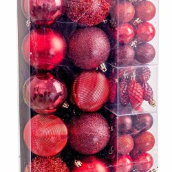 Bolas de Navidad Rojo (50 Unidades)