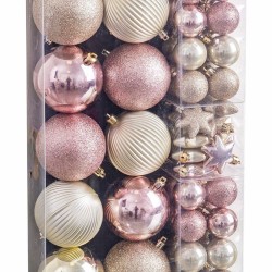 Bolas de Navidad Rosa (58 Unidades)