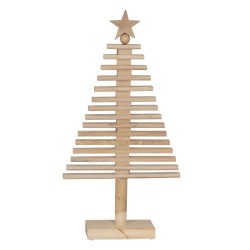 Árbol de Navidad Natural Madera de Paulonia Árbol 42 x 12 x 82 cm