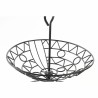 Frutero DKD Home Decor Negro Metal 28 x 28 x 40 cm