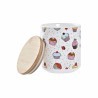 Set de 3 Botes DKD Home Decor Natural Blanco Multicolor Bambu00fa Gres 10 x 10 x 17 cm Cupcake