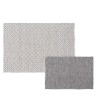 Alfombra Blanco Gris 70 % algodón 30 % Poliéster 160 x 230 cm