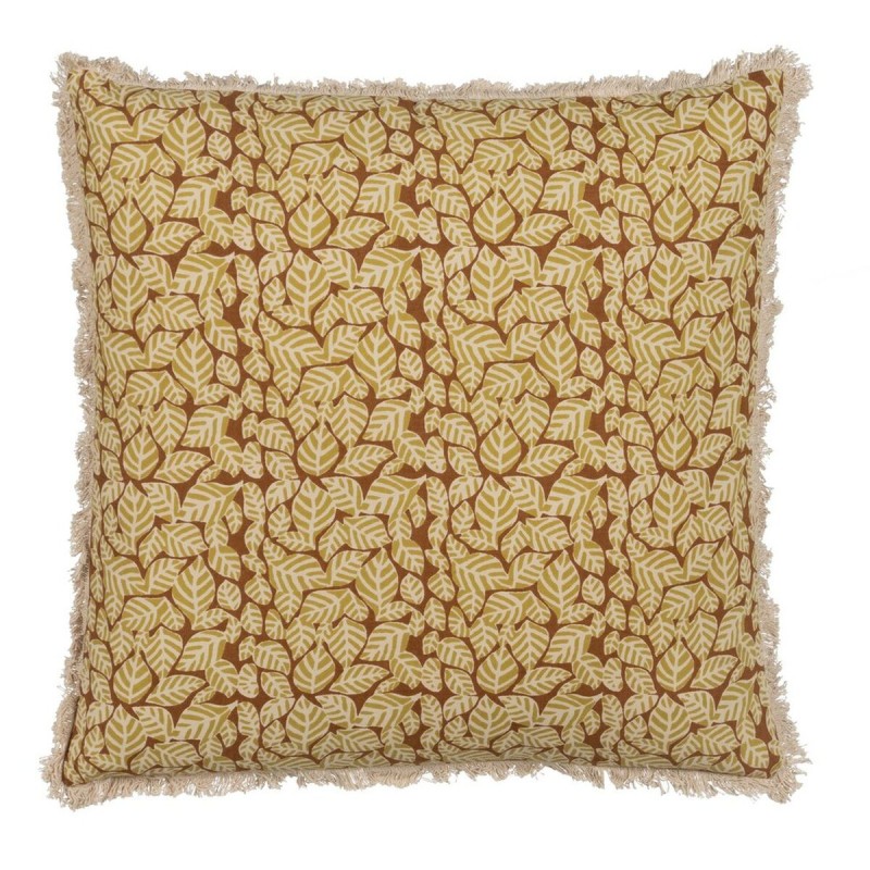 Cojín Algodón Marrón Beige 50 x 50 cm