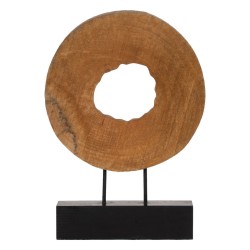 Escultura Beige Madera de...