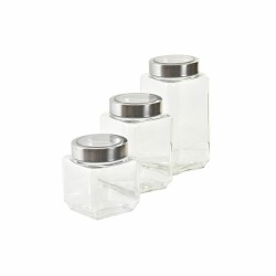 Set de 3 Botes DKD Home Decor 750 ml 8,5 x 8,5 x 18 cm