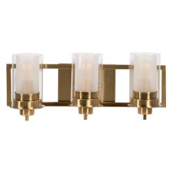 Aplique de Pared Dorado Cristal Hierro A 220-240 V 56 x 17 x 21 cm