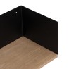 Estantería Marrón Negro Madera Hierro 60 x 12 x 15 cm