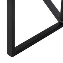 Mesa auxiliar Negro Natural Cristal Hierro 45 x 45 x 50 cm