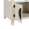 Mesita de Noche ORIENTE Blanco Madera MDF 50 x 40 x 66 cm