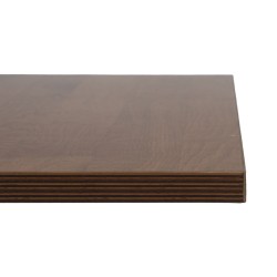 Mesa Negro Natural Madera MDF 80 x 80 x 75 cm