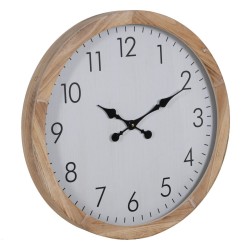 Reloj de Pared Blanco Madera 60 x 60 x 6,5 cm