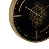 Reloj de Pared Negro Dorado Hierro 46 x 7 x 46 cm