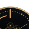 Reloj de Pared Negro Dorado Hierro 46 x 7 x 46 cm